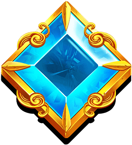 Blauer Edelstein Symbol